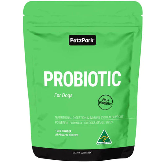 Petz Park Probiotic Powder for Dogs Natural - No Additional Flavour Added 90 Scoops - 135G