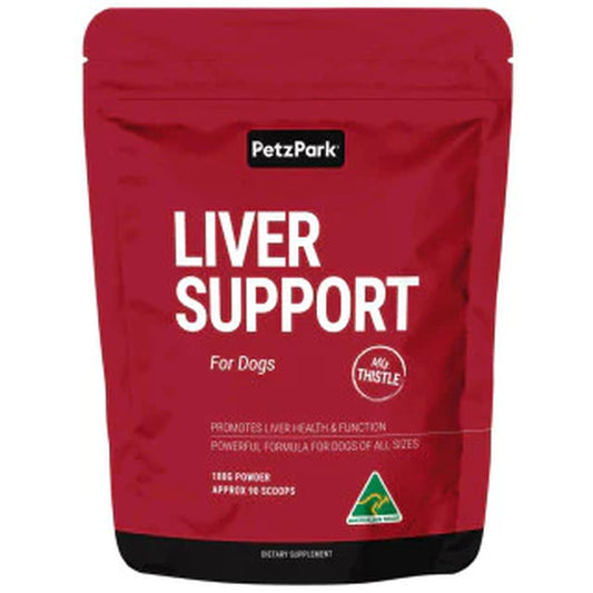 Petz Park Liver Support Powder for Dogs Roast Beef Flavour 90 Scoops - 180G