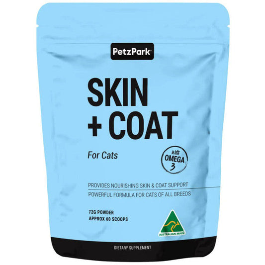 Petz Park Skin Coat for Cats Fish Flavour 60 Scoops - 72G
