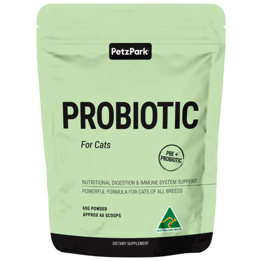 Petz Park Probiotic for Cats Natural - No Additional Flavour Added 60 Scoops - 67G