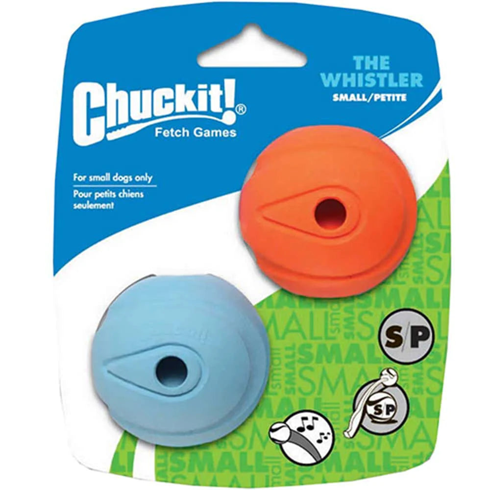 Chuckit! Whistler Ball Dog Toy, Small 2" (5Cm) - 2Pack